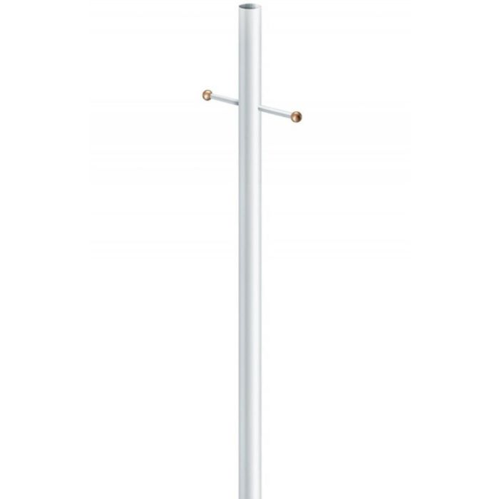 Wave Lighting 295-C320NCA 7FT Outdoor Direct Burial Lamp Post with Convenience Outlet and Dusk to Dawn Photo Sensor