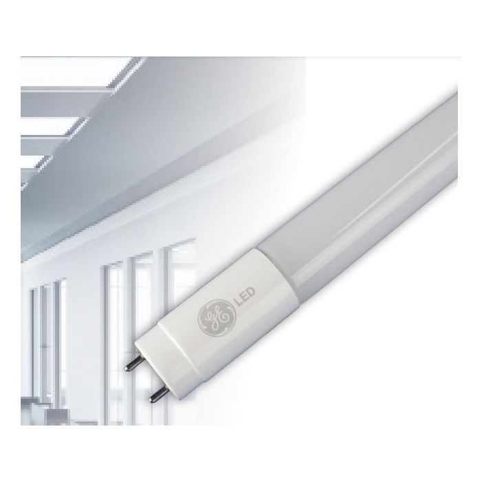 GE Lighting LED16BDT8/G4 DLC Listed 16 Watt 4-Ft LED Ballast Bypass Glass Linear Tube Lamp 120-277V