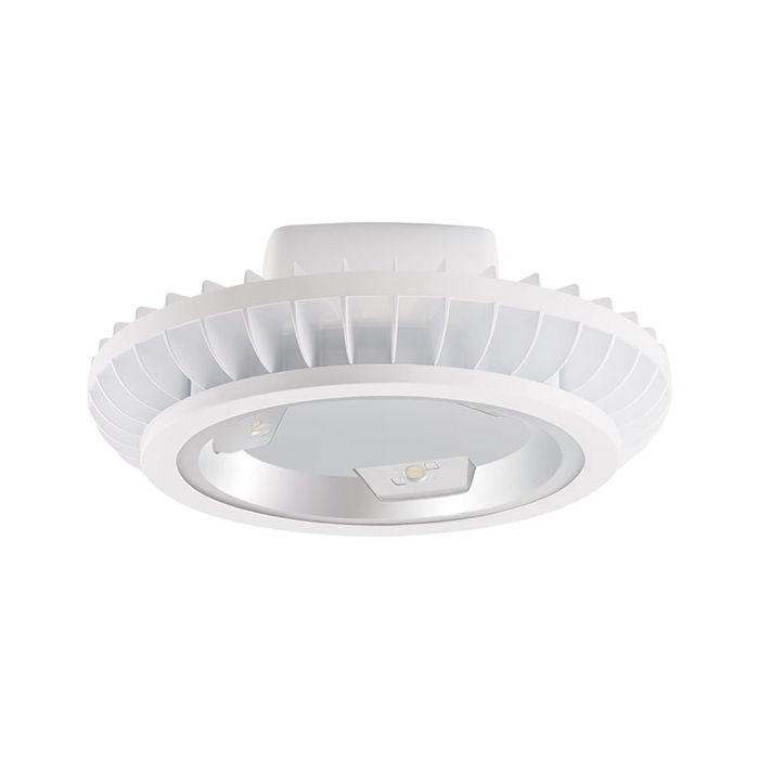 RAB Lighting BAYLED104 104 Watt LED High Bay Light Fixture with Hook and Cord White Finish