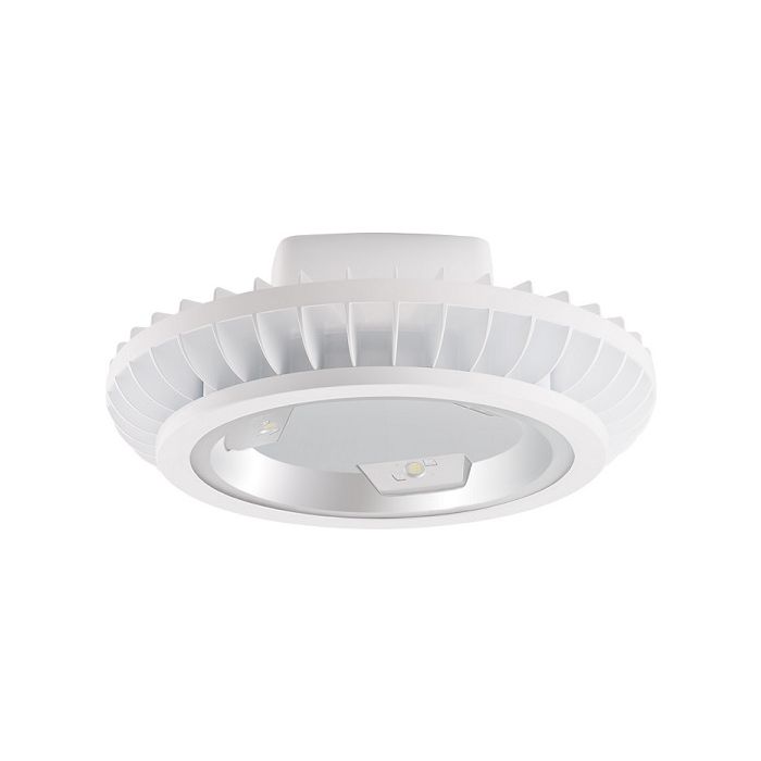RAB Lighting BAYLED78 78 Watt LED High Bay Light Fixture with Hook and Cord White Finish
