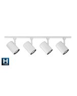 Nicor Lighting 10996WH4HEAD 4-Foot 4-Light White Linear Track Lighting Kit with Adjustable Track Heads