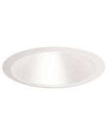 Juno Lighting 27 WWH 6 Inch Tapered Cone, White Cone with White Ring