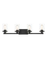 Designer's Fountain Jedrek 93304-BK 60 Watt 4-Lamp Bathroom Vanity Fixture