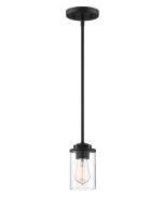 Designer's Fountain Jedrek 93330-BK 60 Watt 1 Light Mini Pendant Light Fixture