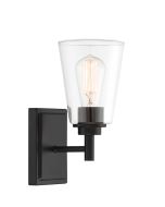 Designer's Fountain Westin 95701 Series 60 Watt 1-Light Wall Sconce Vanity Light Fixture (Matte Black)