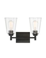 Designer's Fountain Westin 95702 Series 60 Watt 2-Light Vanity Fixture (Matte Black)