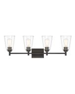 Designer's Fountain Westin 95704 Series 60 Watt 4-Light Vanity Fixture (Matte Black)