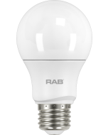 RAB Lighting A19-10-E26 10-Watt A19 Frosted Bulb Dimmable 60W Incandescent Equivalent