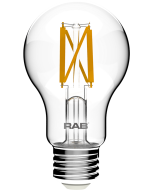 RAB Lighting A19-5-E26-F 5-Watt A19 Premium Filament Decorative Lamp 40W and 60W Incandescent Equivalent