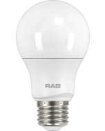 RAB Lighting A19-5-E26 6-Watt A19 Frosted Bulb Dimmable 40W Incandescent Equivalent