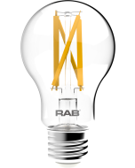 RAB Lighting A19-9-E26-F 9-Watt A19 Premium Filament Decorative Lamp 40W and 60W Incandescent Equivalent