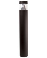 Wave Lighting C202BC-L22S-BZ Wattage and Color Adjustable LED Commercial Bollard Lights Dimmable with Clear Lens