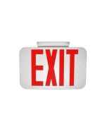 MaxLite EXT-RW LED Exit Sign White Thermoplastic with Red Letters