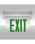 Maxlite EXE-GS1S Single Sided LED Edge-lit Exit Sign Green Letters with Battery Backup