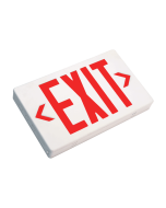 Nicor Lighting EXL1-10-UNV-WH 1.8-Watt 12-Inch LED Emergency Double-Sided Exit Sign with Red Lettering