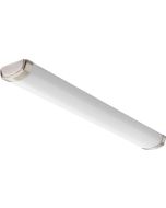 Lithonia Lighting FMLCRSLS 48IN 30K40K50K 90CRI BN Crest 4 ft. Brushed Nickel LED Linear Flush Mount Fixture with Selectable Color Temperature