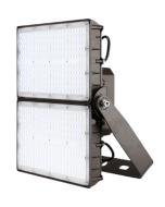 Barron Lighting FXA-350-MN-VS-4K-BR-YK DLC Premium Listed 350 Watt LED Large Square Back Flood Light Fixture 4Vx4H Dimmable 4000K 