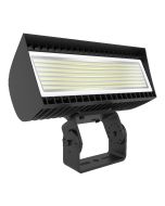 RAB Lighting FXLEDMT DLC Premium FXLED Series Multi-Watt Field Adjustable Medium Floodlight with Trunnion Mount Dimmable 1000W MH Equivalent