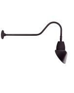 RAB Lighting GN2LED13 13 Watt Decorative LED Gooseneck Cone Shade Light with 35 Inch Goose Arm Style 2