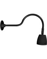 No Shade RAB Lighting GN1LED13Y 13 Watt Decorative LED Gooseneck Light Fixture 3000K with 24in Goose Arm Style 1