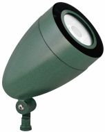 Green Housing RAB Lighting HSLED13DC 13 Watts Solar LED Bullet Floodlight Fixture Hood & Lens 5100K 10-30VDC