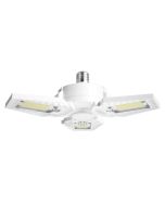 RAB Lighting HID-65-V-E26-850-BYP-GL 65W Ballast Bypass Garage Light Retrofit with Adjustable LED Panels Non-Dimmable 200W HID Equivalent