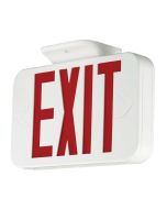 ILP EXS Series Two-Sided Exit Sign White Housing Fixture - Available in Green and Red Letters