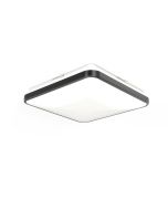 Juno Lighting FMLSQ 26-Watt 15-Inch Square LED Flush Mount with Integrated Nightlight and Color Switch - Includes Interchangeable Trim