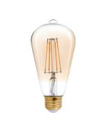 Eiko LED4WST19/FIL/822K-DIM-G7 4 Watt ST19 LED Advantage Filament Golden Decorative Lamp 2200K Dimmable E26 Base