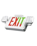 NaturaLED 7528 LEDEX-EMFD-GRN/RED-WH 3.5-Watt LED Bi-Color Emergency Light Exit Sign Combo