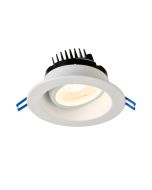 Lotus LED LRG4 Color Selectable 11.4-Watt 4-Inch LED Regressed Round Gimbal Downlight with 0-10V Dimmable Driver