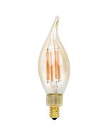 NaturaLED LED5CAF/FIL/E26/32L/922 Energy Star Certified 5 Watt LED Filament Decorative Candle Lamp E26 Base 2200K