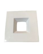 NaturaLED RTS-4RL9-WH 4-Inch White Square Recessed Trim Accessory for Downlight Fixture