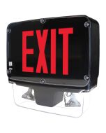 Barron Lighting NXFC-1 LED Single-Face Exit Sign Combo with NEMA 4X Certified Polycarbonate Enclosure