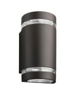 Lithonia Lighting OLLWU LED P1 40K MVOLT DDB M6 M6 9 Watt LED Outdoor Wall Cylinder Up and Downlight Dark Bronze