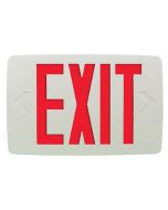 Barron Lighting QXT Universal Red Thin Thermoplastic Field-Selectable Single/Double Face Exit Sign Unit