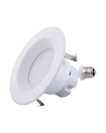 Eiko RDR4 4-Inch RDR Series Residential Downlight Retrofit White Trim with Baffle Triac Dimming