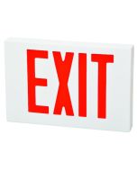 Fulham Lighting FHEX21WREM Firehorse LED Emergency Exit Sign Thin Profile with Battery Backup Red Letters