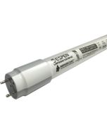 ESPEN Technology L48T8/850/15G-EB-AC DLC Listed 15-Watt 4-Foot T8 LED Armorcoated Retroflex Ballast-Compatible Linear Tube Lamp 5000K Dimmable