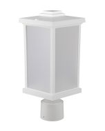 Wave Lighting S51TF-BK Square Post Top Bollard Mount Outdoor Decorative Fixture