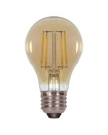 Satco Lighting S9583 4.5 Watt A19 Omni-directional Screw-In LED Filament Light Bulb Lamp E26 Medium Base 120V Dimmable 2200K