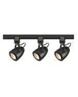 Satco Lighting TK414 12 Watt LED 3 Heads Pinch Back Track Lighting Kit 36 Degree Black Finish Dimmable 3000K