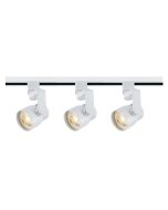 Satco Lighting TK423 12 Watt LED 3 Heads Round Track Lighting Kit 36 Degree Dimmable White Finish 3000K