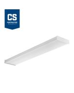 Lithonia Lighting SBL4 DLC Listed 32 Watt 4 Foot Contractor Select White LED Surface Square Basket Wraparound Light Fixture