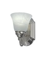 Sunpark 4478-113 Alabaster Glass Shade GU24 Lamp Vanity Light Fixture