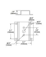 Sylvania 60129 AREAFLD1A/WALLMNT/BZ Wall Mount for LED Area Light Fixture Compatible with Pole Mount - 6 Pack