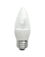 TCP Lighting LED5E26B1130K 5-Watt LED B11 Clear Blunt Deco Lamp Dimmable 3000K E26 40W Equivalent