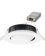 Lithonia Lighting WF6 ADJ LED 27K30K35K 90CRI 6-Inch LED Adjustable Wafer Gimbal Downlight Fixture Switchable White CCT