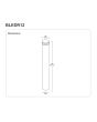 Dimensions RAB Lighting BLEDR24 24 Watt LED Round Bollard Landscape Light Fixture (Product Configurator)
