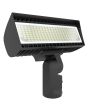 RAB Lighting FXLEDSSF DLC Premium FXLED Series Multi-Watt Field Adjustable Small Floodlight with Slipfitter Mount Dimmable 750W MH Equivalent